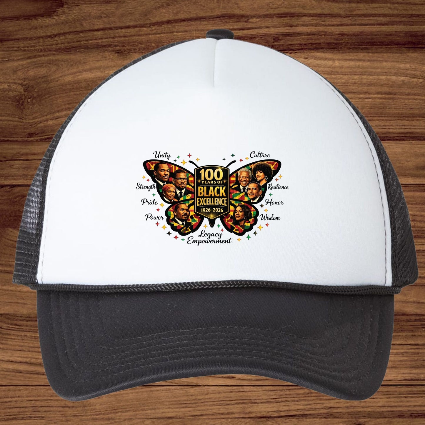 100 Years of Black Excellence Butterfly DTF Transfer Ready To Press