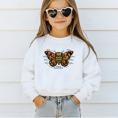 100 Years of Black Excellence Butterfly DTF Transfer Ready To Press