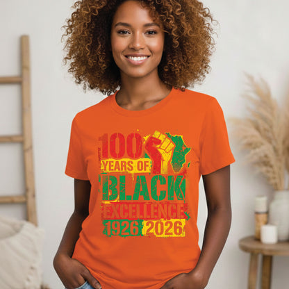 100 Years of Black Excellence T Shirts