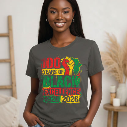 100 Years of Black Excellence T Shirts