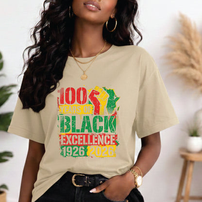 100 Years of Black Excellence T Shirts
