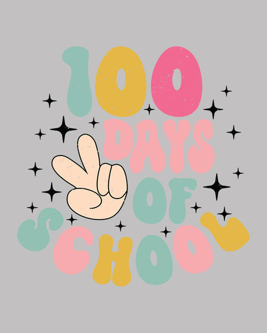 100 Days of School Trendy  Transfer Film