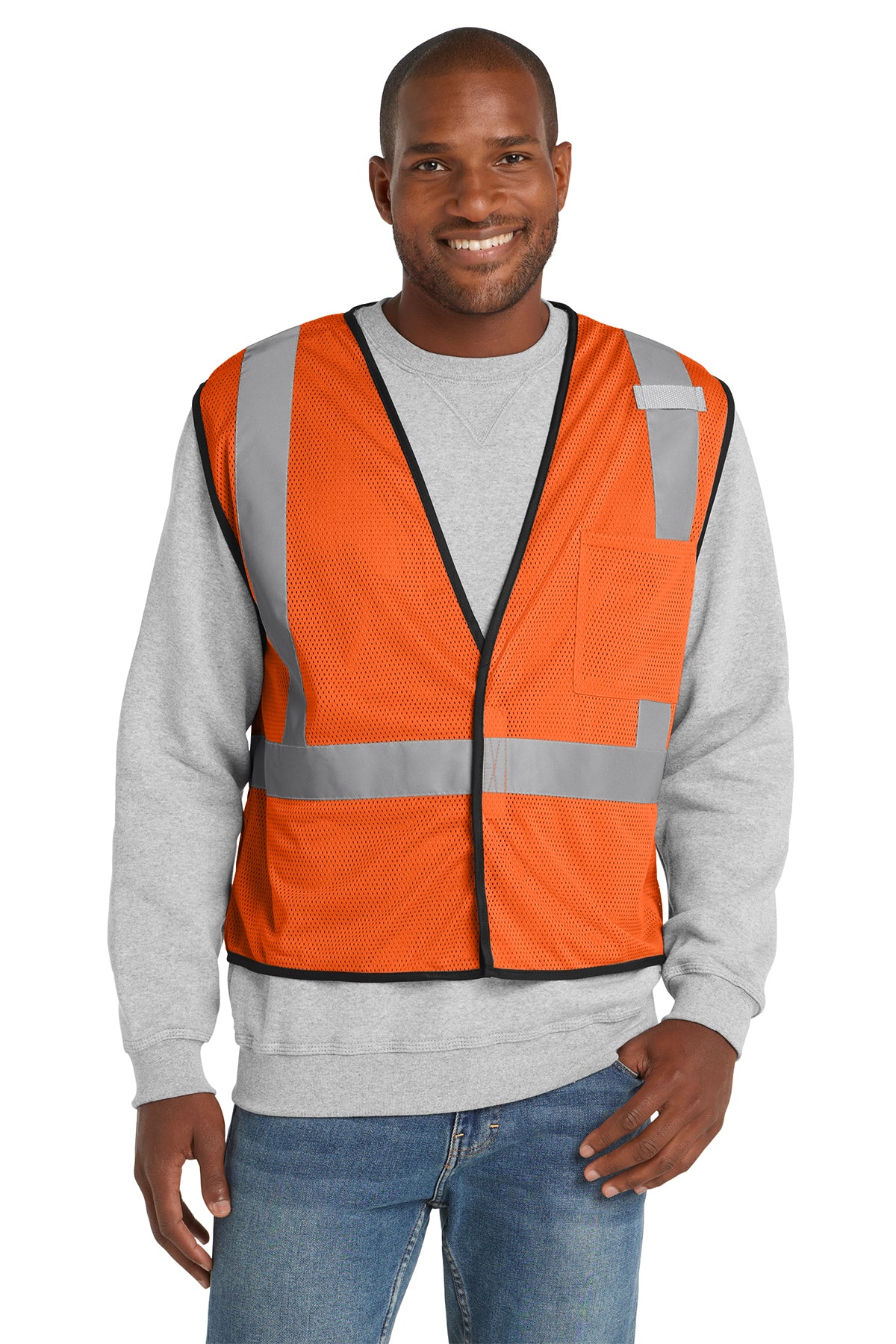 CornerStone® ANSI 107 Class 2 Economy Mesh One Pocket Vest