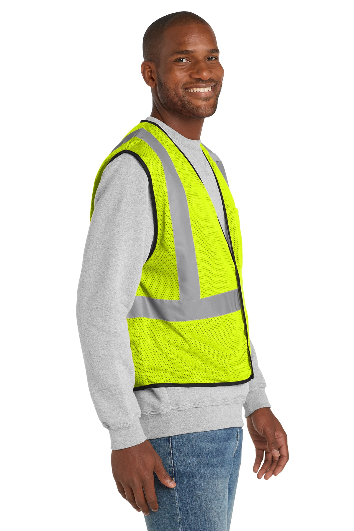 CornerStone® ANSI 107 Class 2 Economy Mesh One Pocket Vest