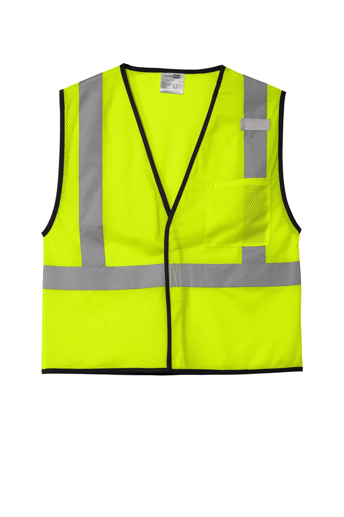 CornerStone® ANSI 107 Class 2 Economy Mesh One Pocket Vest