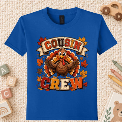 Cousin Crew Thanksgiving T Shirt Childrens Tee