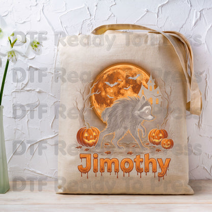 Halloween Jimothy Werewolf DTF Transfers, Spooky Moon Pumpkins Horror Ready to Press