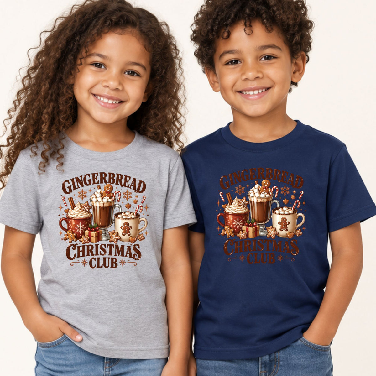 Gingerbread Christmas T-Shirt, Hot Cocoa and Cookies Holiday Tee, Festive Sweatshirt