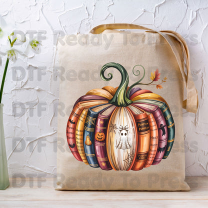 Bookish Pumpkin DTF Transfer Ready to Press