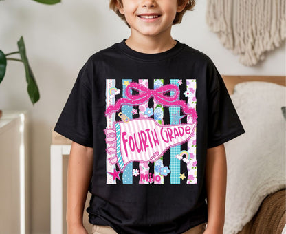Comfort Colors® Personalized Back to School Shirt Custom Teacher Grade Tees Pre K Kinder 1st 2nd 3rd 4th 5th Grade T Shirt For Men Women Kids