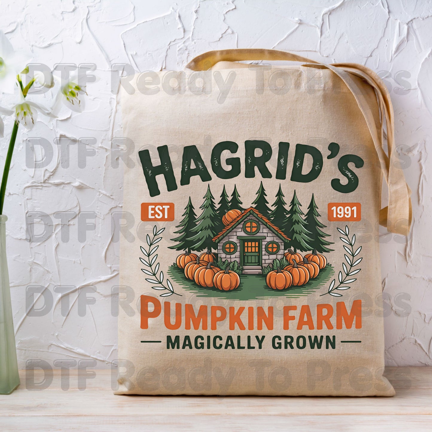 Hagrid's Pumpkin Farm DTF Transfer Ready to Press Magically Grown Autumn Patch Heat Transfer Shirts Magical Halloween Graphic Tees