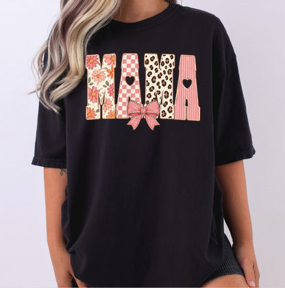 Christmas Mama Premade Gang Sheet Neon X-Mas DTF Transfer Ready to Press