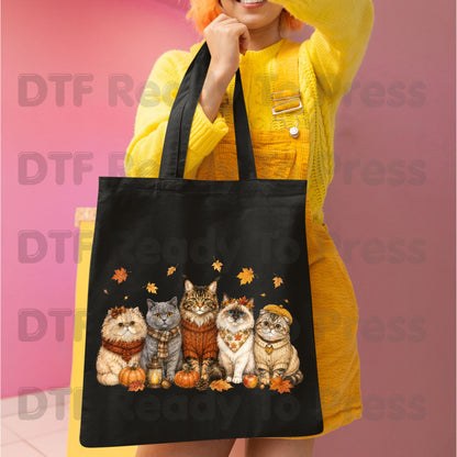 Halloween Cats DTF Transfer Ready to Press
