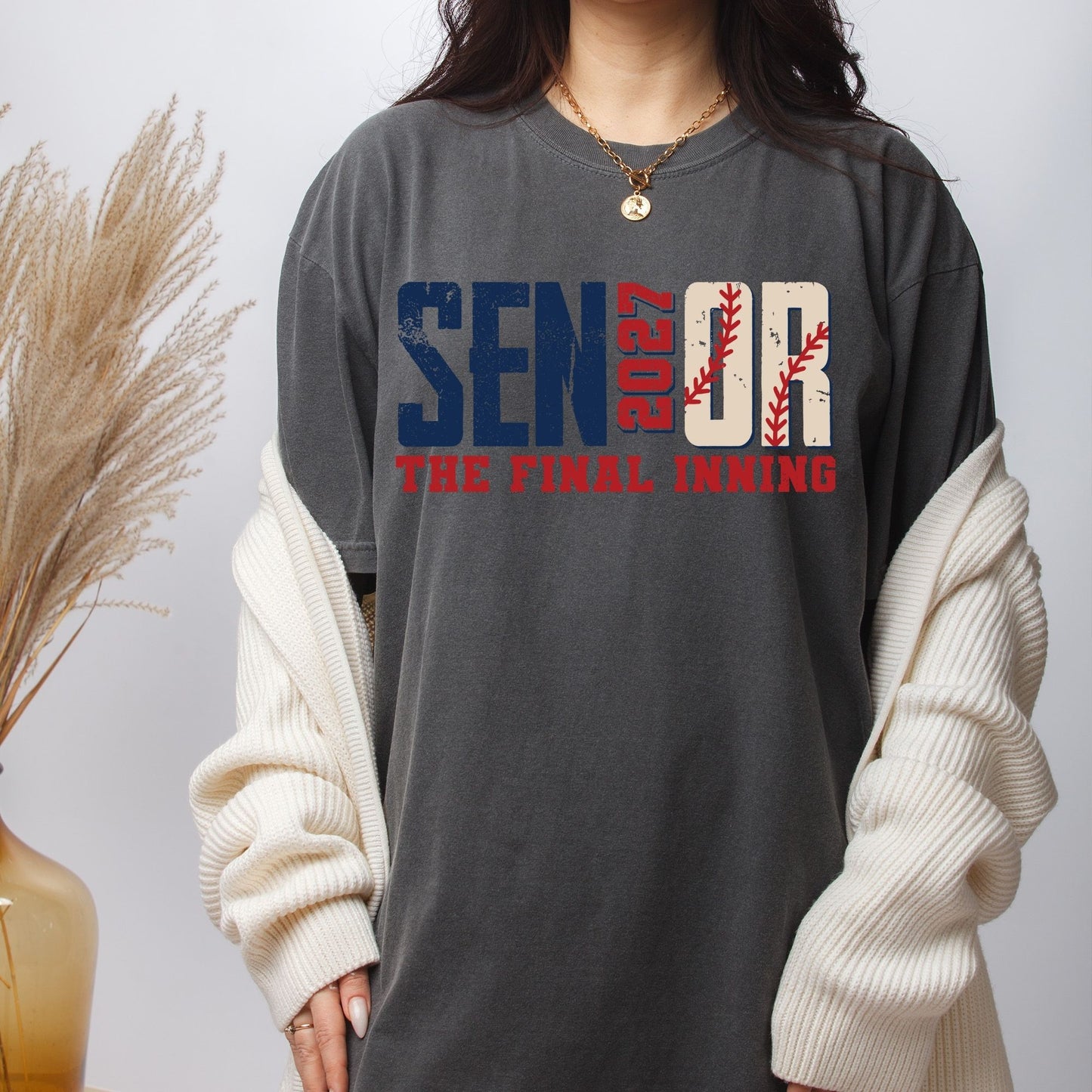 Senior 2027 The Final Inning DTF Transfer Ready to Press Sports Heat Transfer for Shirts Baseball Varsity Letters Graphic Tee