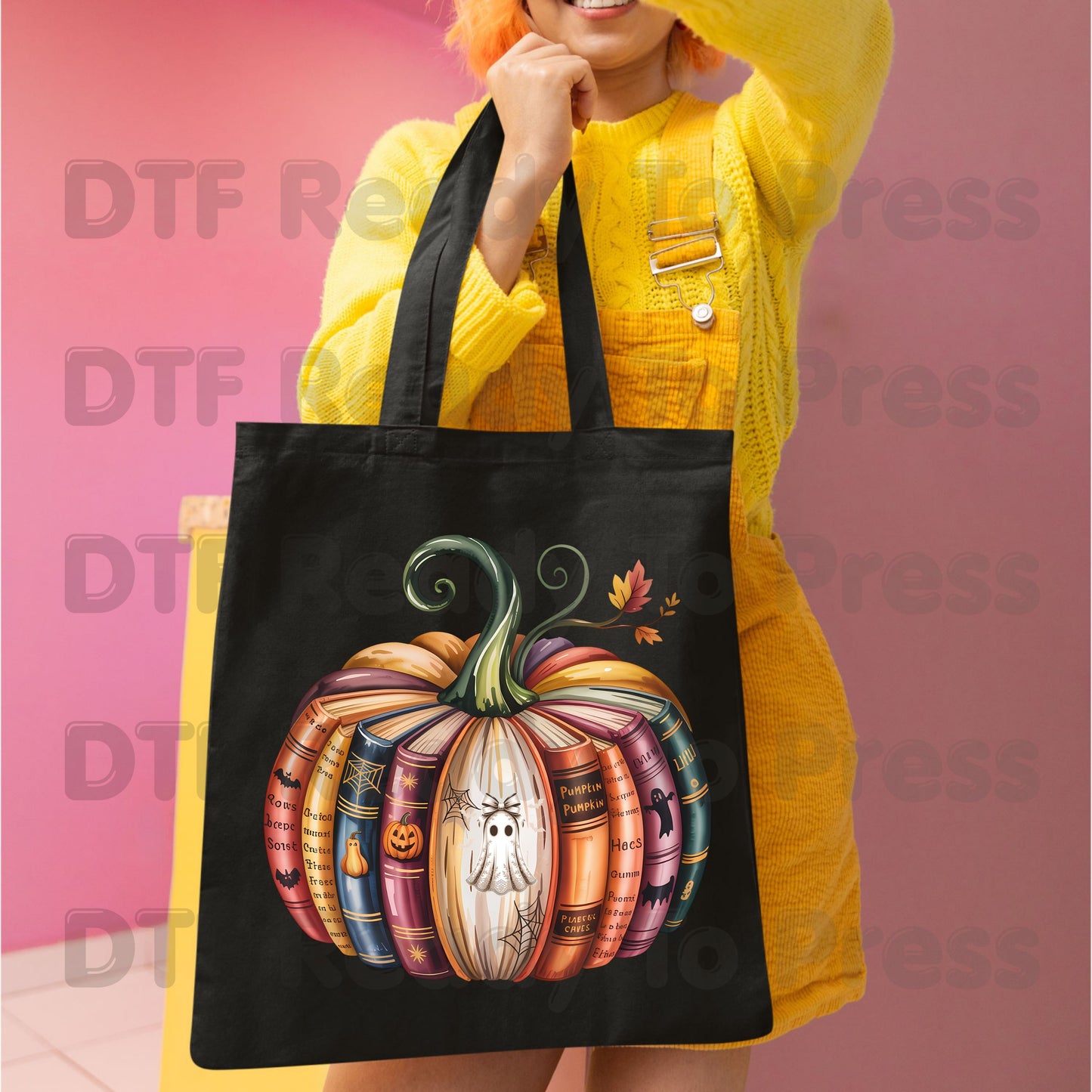 Bookish Pumpkin DTF Transfer Ready to Press