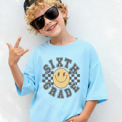 School Grade Shirt Leveled up to Kinderarten Pre-K First Grade Second Grade Third Grade Fourth Grade Fifth Grade Gamer Kids School Tees
