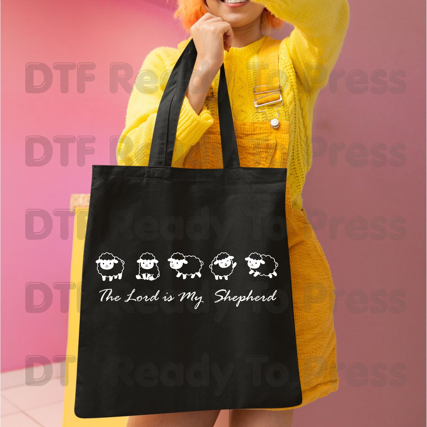 The Lord Is My Shepherd DTF Transfer Ready to Press