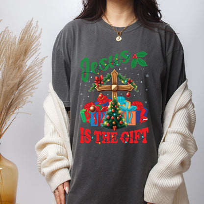 Christmas DTF Transfer Ready to Press Premade DTF Gang Sheet Jesus Is The Reason Cross Holiday Joyful Heat Transfer For Shirts Trendy