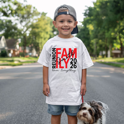 Custom Family Reunion 2026 T Shirts Personalized Family Name Tees