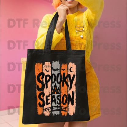 Spooky Season Halloween DTF Transfers, Haunted House Vintage Retro Ready to Press