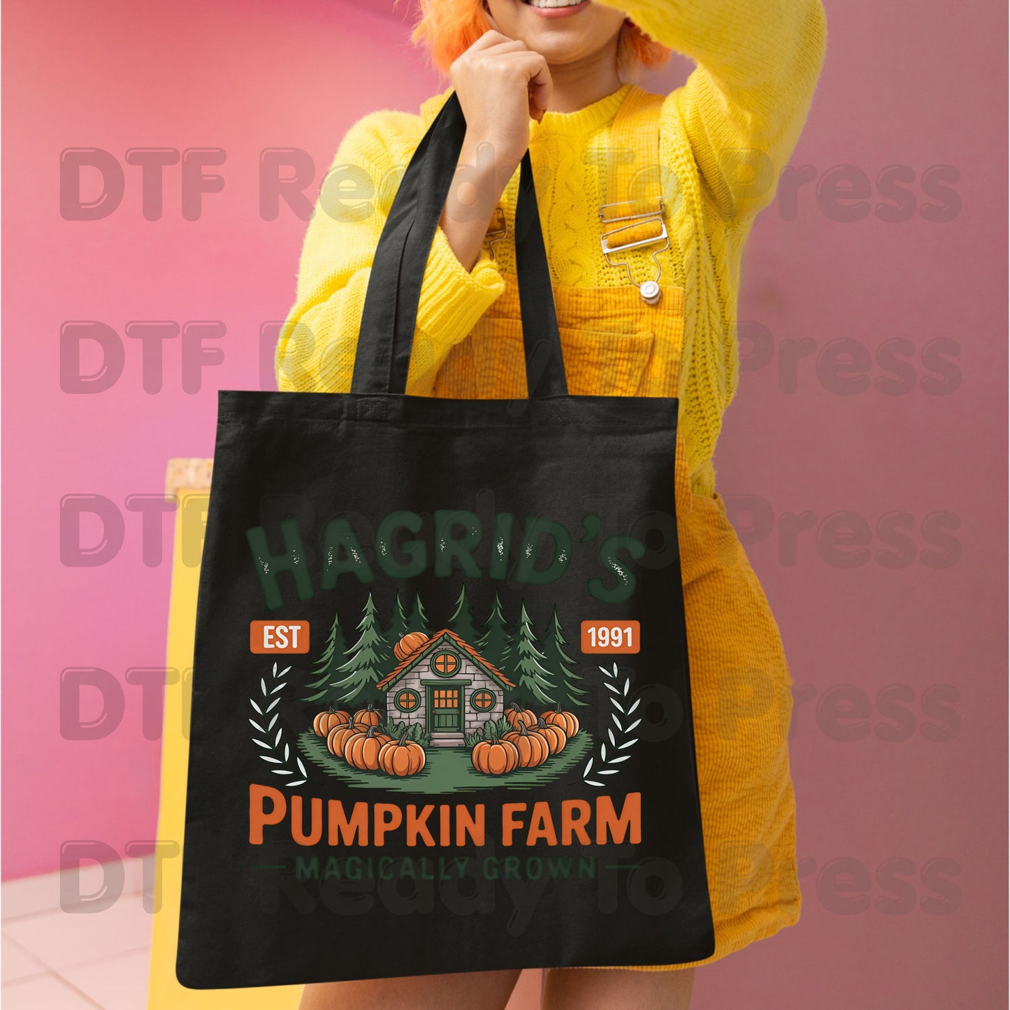 Hagrid's Pumpkin Farm DTF Transfer Ready to Press Magically Grown Autumn Patch Heat Transfer Shirts Magical Halloween Graphic Tees