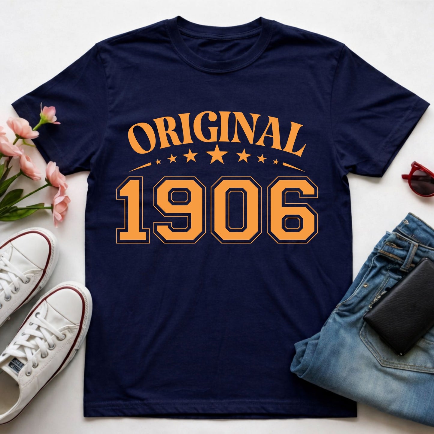 120th Birthday Shirt Original 1906 T-Shirt 120 Year Birthday Gift Vintage 1906 Birthday Tee One Hundred Twenty Birthday Party Outfit Custom