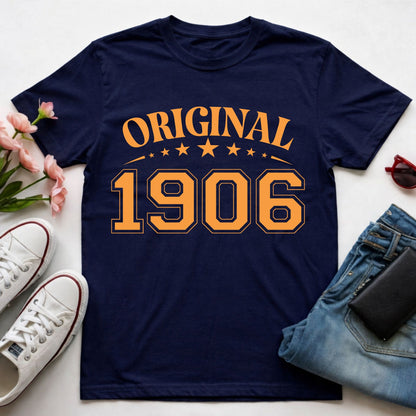 120th Birthday Shirt Original 1906 T-Shirt 120 Year Birthday Gift Vintage 1906 Birthday Tee One Hundred Twenty Birthday Party Outfit Custom