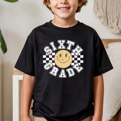 School Grade Shirt Leveled up to Kinderarten Pre-K First Grade Second Grade Third Grade Fourth Grade Fifth Grade Gamer Kids School Tees