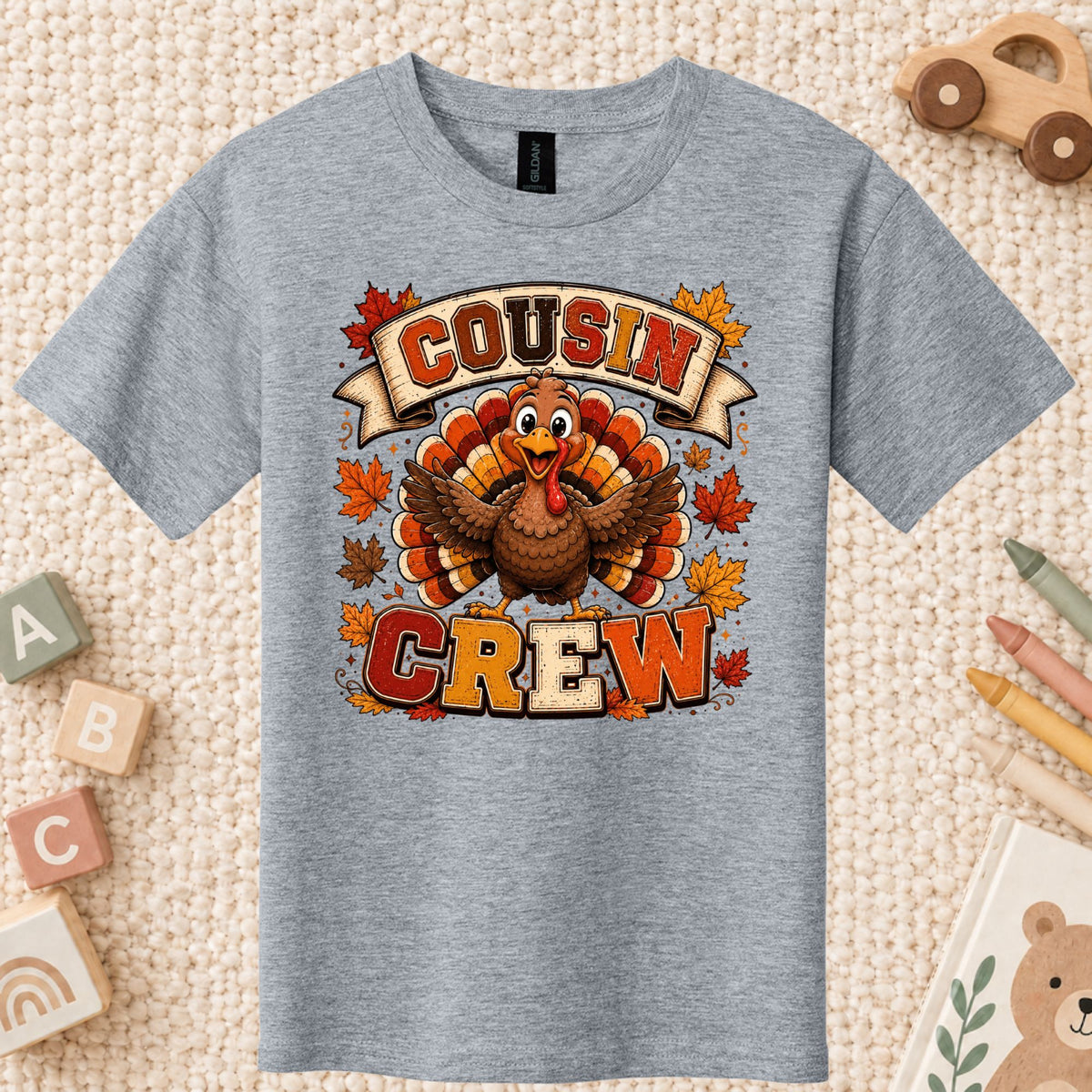 Cousin Crew Thanksgiving T Shirt Childrens Tee