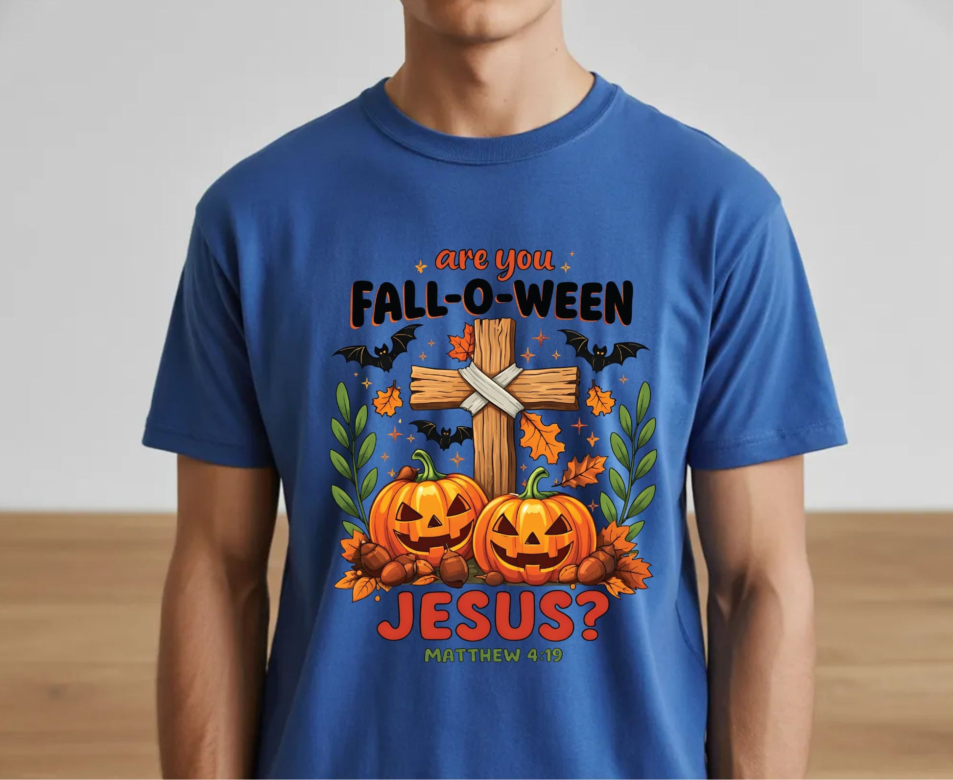 Are You Fall-O-Ween Jesus T Shirt Matthew 4:19 Christian Halloween Tee Adult Youth Toddler Baby Faith Fall Pumpkin Cross Autumn Shirt