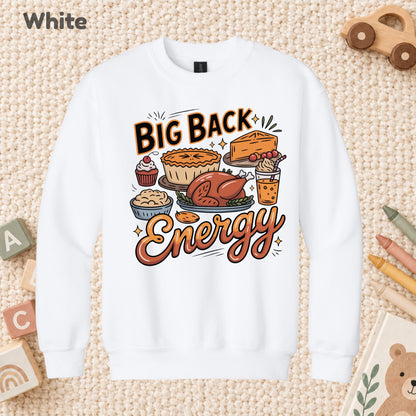 Big Back Energy Thanksgiving T-Shirt, Funny Roasted Turkey Tee, Holiday Feast Sweatshirt
