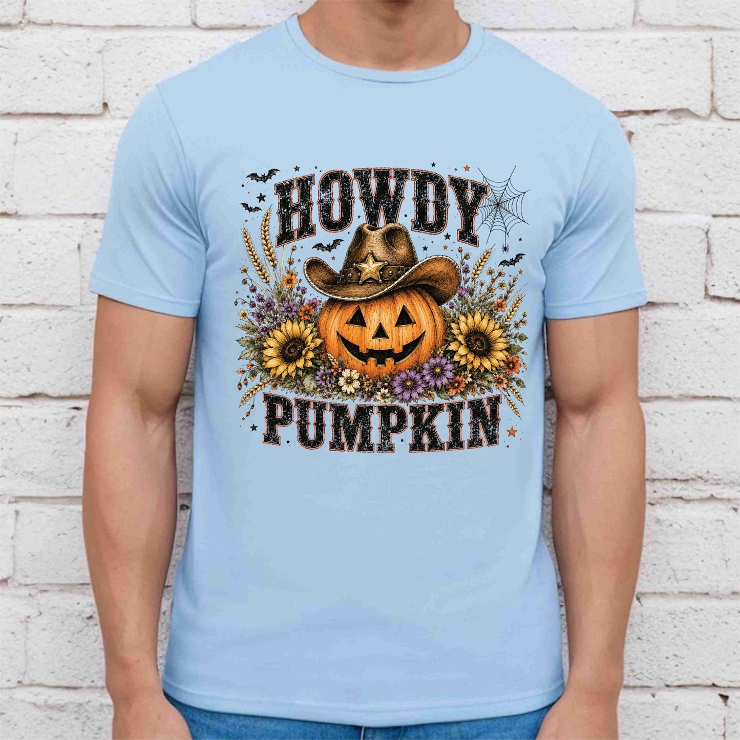 Western Fall DTF Gang Sheet Howdy Pumpkin DTF Transfer Ready to Press Cowboy Boot Highland Cow Autumn Season Heat Transfer For Shirts