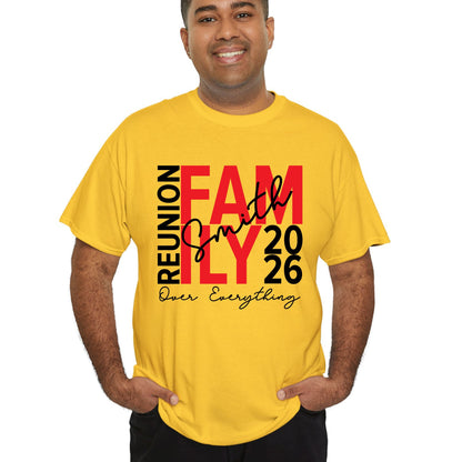 Custom Family Reunion 2026 T Shirts Personalized Family Name Tees