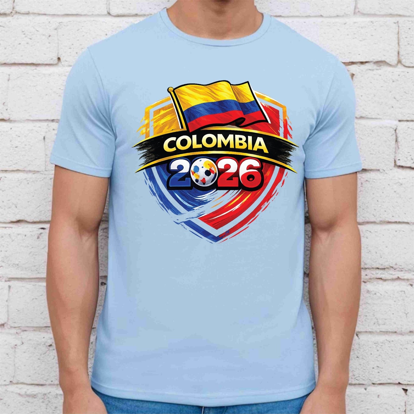Colombia World Cup 2026 DTF Transfer Ready to Press Los Cafeteros Soccer Heat Transfer For Shirts Football Supporter UV Sticker Prints