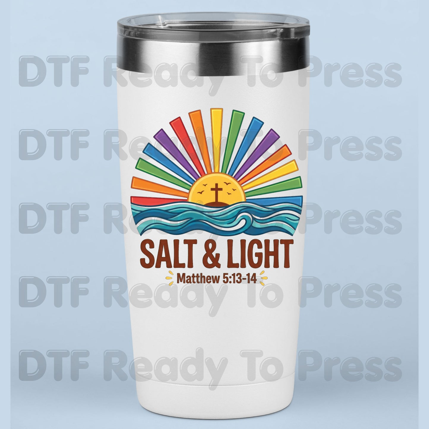 Salt and Light DTF Transfer Ready to Press