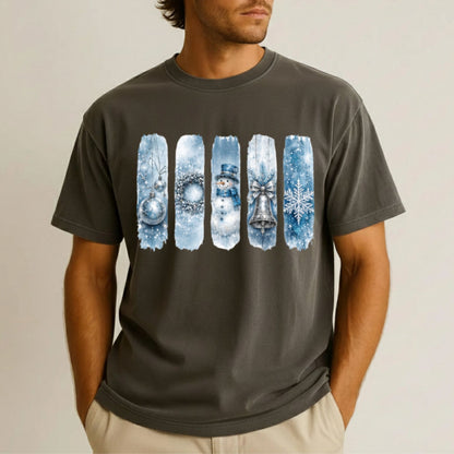 Winter DTF Transfer Ready to Press Premade DTF Gang Sheet Snowman Hot Cocoa Chilly Vibes Freezin Season Holiday Heat Transfer Shirts