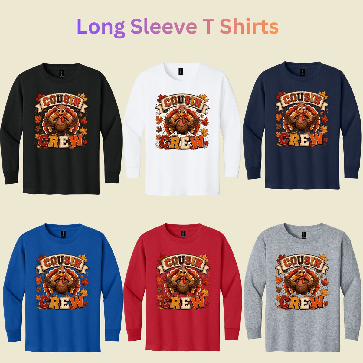 Cousin Crew Thanksgiving T Shirt Childrens Tee