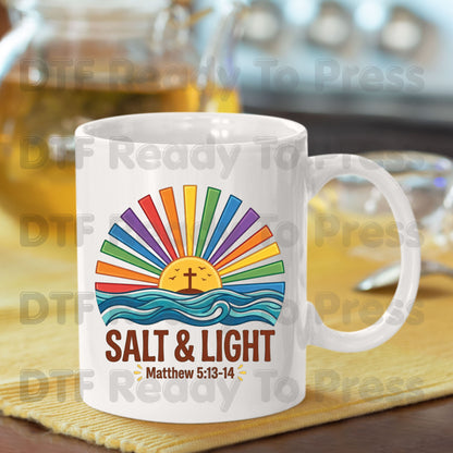 Salt and Light DTF Transfer Ready to Press