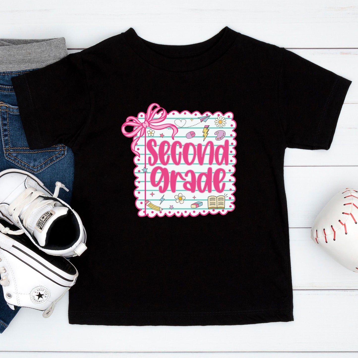 Preppy Back to School Grade Shirt Kinderarten Pre-K First Grade Second Grade Third Grade Fourth Grade Fifth Grade Kids Teacher School Tees