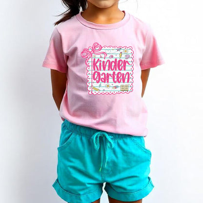 Preppy Back to School Grade Shirt Kinderarten Pre-K First Grade Second Grade Third Grade Fourth Grade Fifth Grade Kids Teacher School Tees