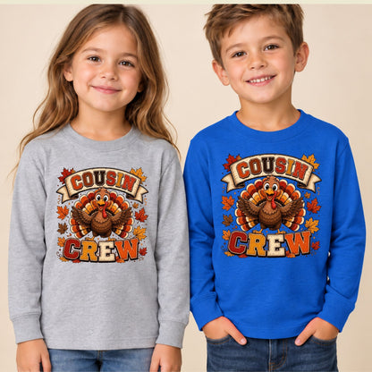 Cousin Crew Thanksgiving T Shirt Childrens Tee