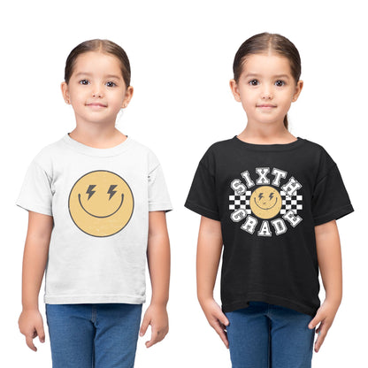 School Grade Shirt Leveled up to Kinderarten Pre-K First Grade Second Grade Third Grade Fourth Grade Fifth Grade Gamer Kids School Tees