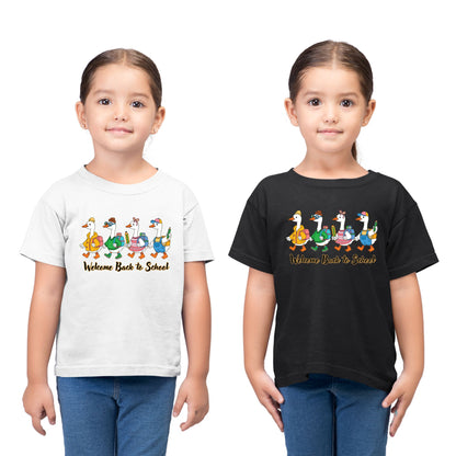 Back To School Shirt Welcome Back To School Silly Goose Kids Tees First Day Of School Gift For Youth Kindergarten Student Shirts