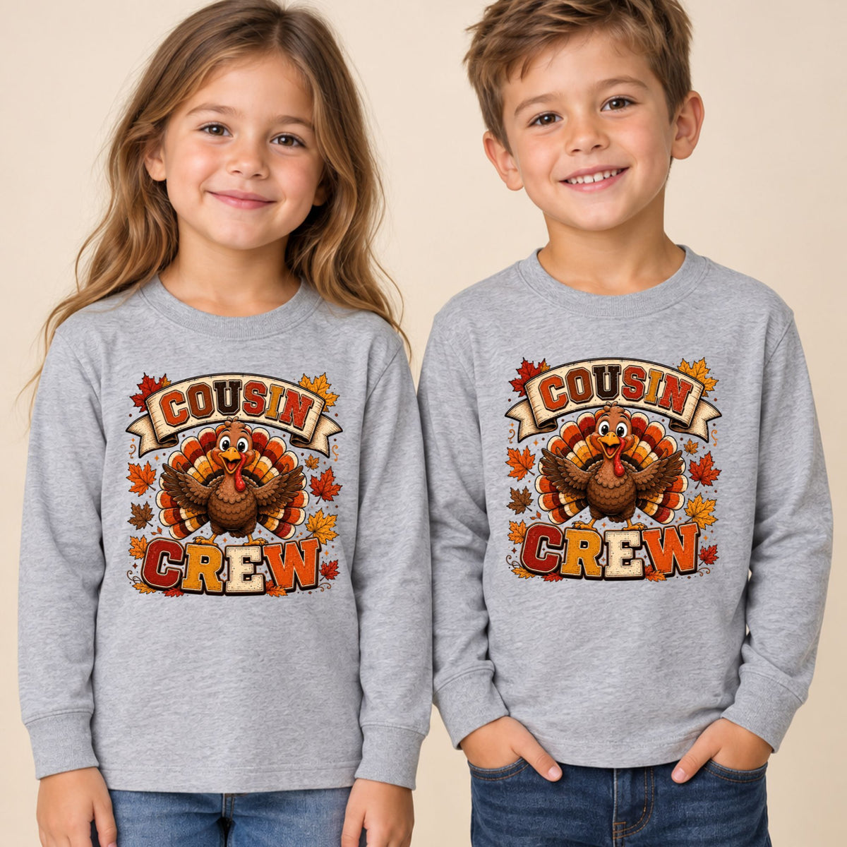 Cousin Crew Thanksgiving T Shirt Childrens Tee