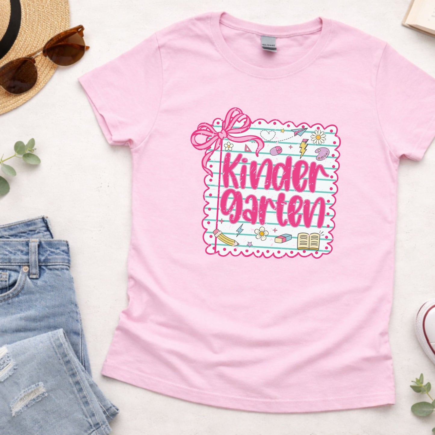 Preppy Back to School Grade Shirt Kinderarten Pre-K First Grade Second Grade Third Grade Fourth Grade Fifth Grade Kids Teacher School Tees