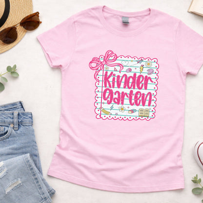 Preppy Back to School Grade Shirt Kinderarten Pre-K First Grade Second Grade Third Grade Fourth Grade Fifth Grade Kids Teacher School Tees