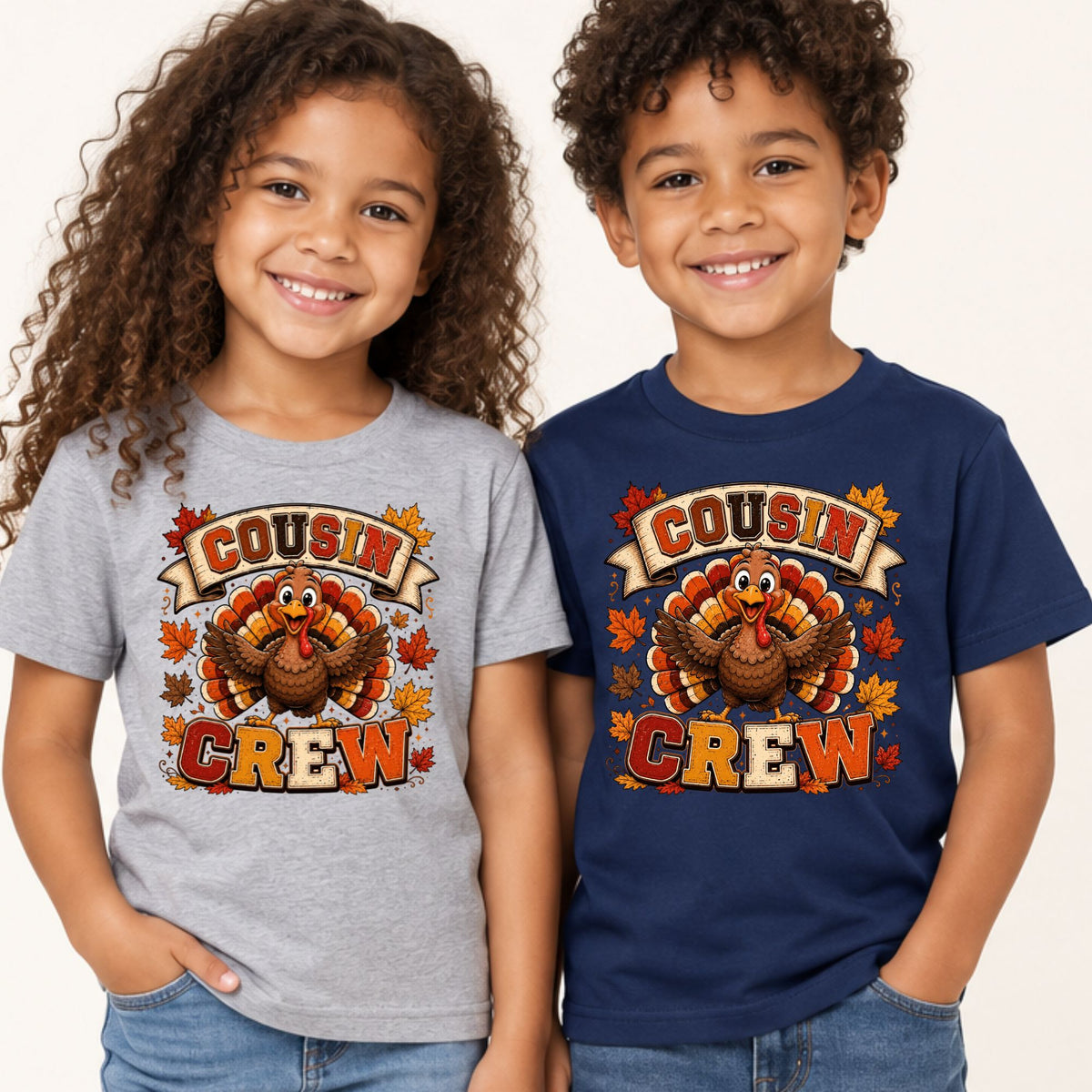 Cousin Crew Thanksgiving T Shirt Childrens Tee