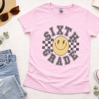 School Grade Shirt Leveled up to Kinderarten Pre-K First Grade Second Grade Third Grade Fourth Grade Fifth Grade Gamer Kids School Tees