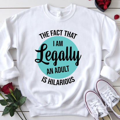 18th Birthday Shirt I Am Legally An Adult T-Shirt Eighteenth Birthday Gift