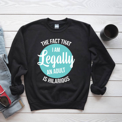 18th Birthday Shirt I Am Legally An Adult T-Shirt Eighteenth Birthday Gift